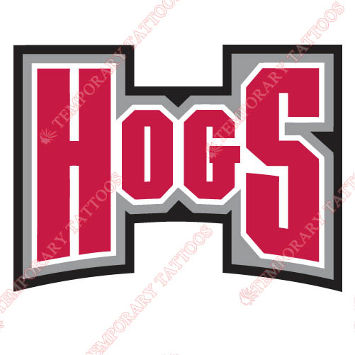 Arkansas Razorbacks 2001 2008 Wordmark Customize Temporary Tattoos Stickers NO.3739